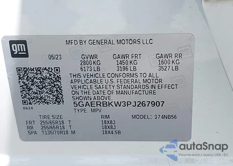 2023 Buick Enclave Essence Fwd z USA, uszkodzony, nr VIN 5GAERBKW3PJ267907